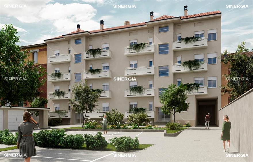 Prospetto vista interna cortile 