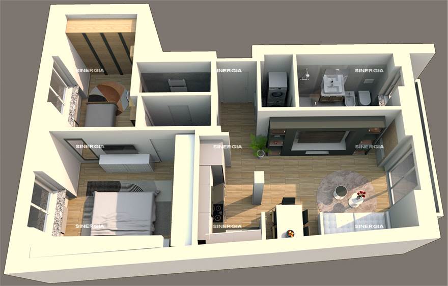 Planimetria 3D arredata 2