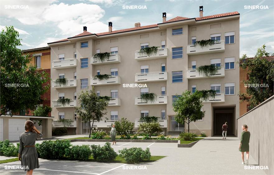 Prospetto vista interna cortile 