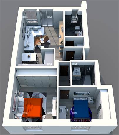 Planimetria 3D arredata 5