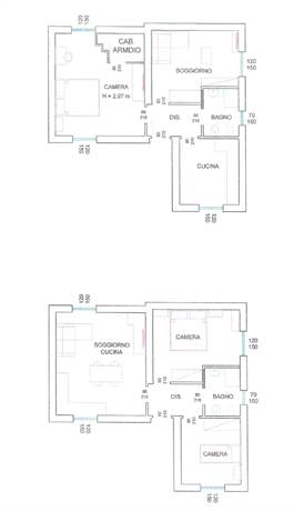 trasformazione 3 locali